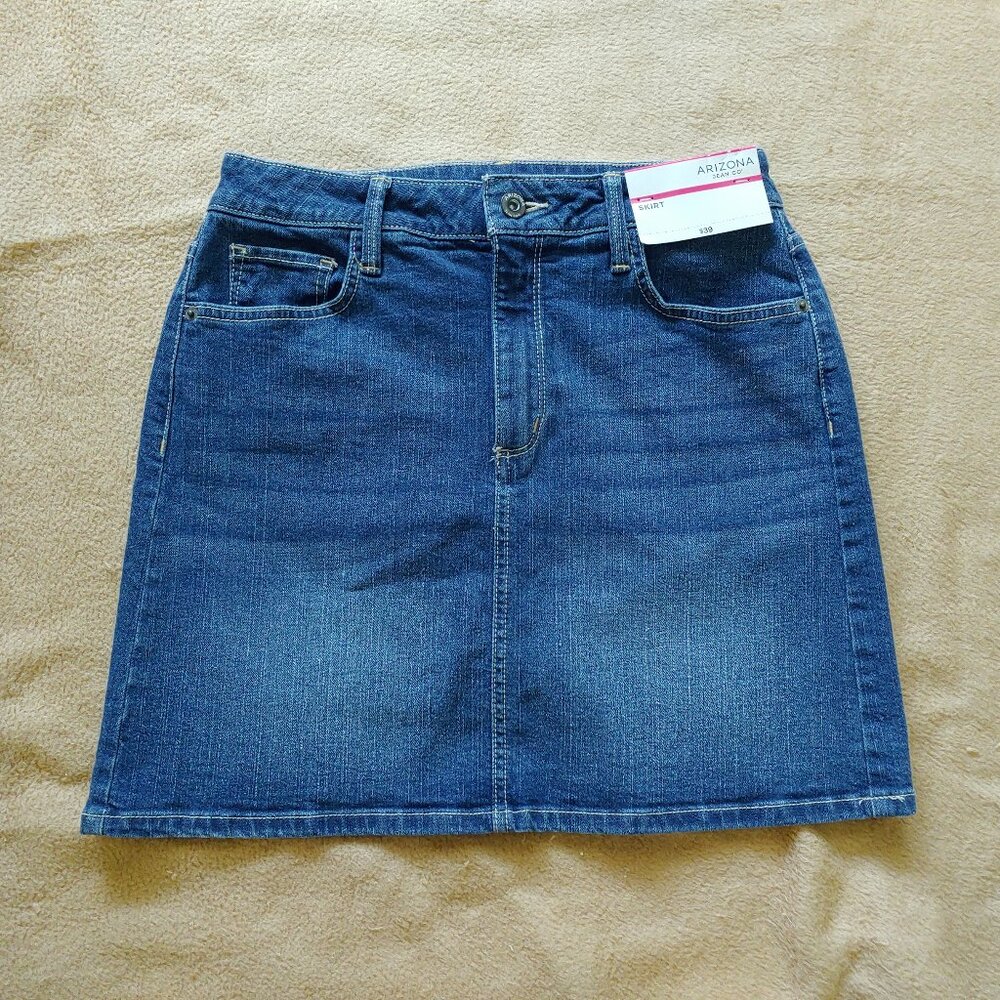 Arizona Jean Co Denim Mini Skirt Size 5 NWT
